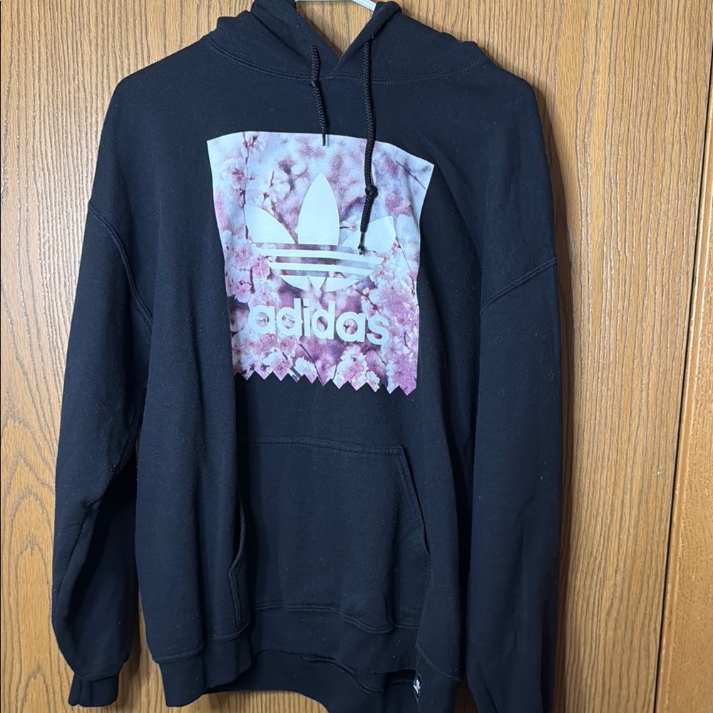 Adidas Black Hoodie with Logo